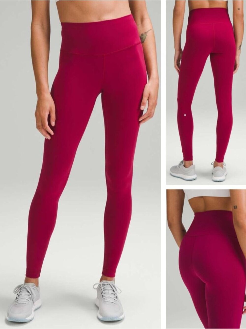 LULULEMON Wunder Train High-Rise Tight 28" Size 8 Pomegranate